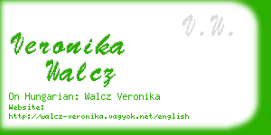 veronika walcz business card